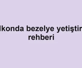 Balkonda bezelye yetiştirme rehberi