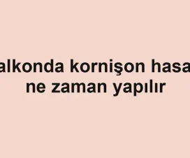 Balkonda kornişon hasadı ne zaman yapılır