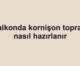 Balkonda kornişon toprağı nasıl hazırlanır