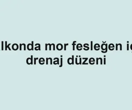 Balkonda mor fesleğen için drenaj düzeni