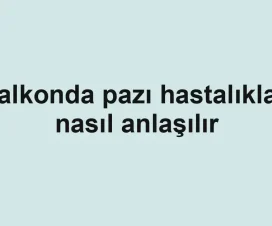 Balkonda pazı hastalıkları nasıl anlaşılır