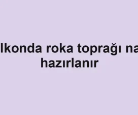 Balkonda roka toprağı nasıl hazırlanır