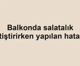 Balkonda salatalık yetiştirirken yapılan hatalar
