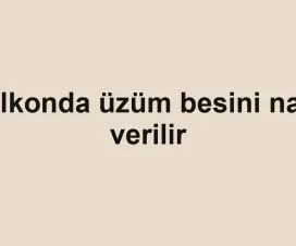 Balkonda üzüm besini nasıl verilir